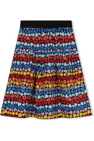 Sonia Rykiel Enfant Falda a capas escalonadas con logo estampado