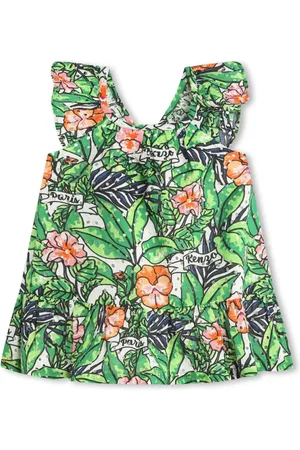 Kenzo Vestido acampanado con volantes