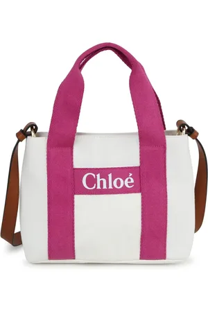 Chloé Bolsa de hombro de mezclilla con aplique del logo