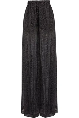 Nina Ricci Pantalones palazzo con estampado de lunares