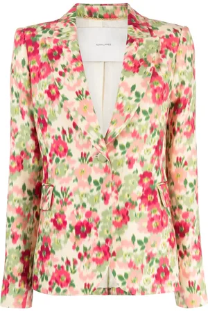 ADAM LIPPES Blazer con botones y estampado floral