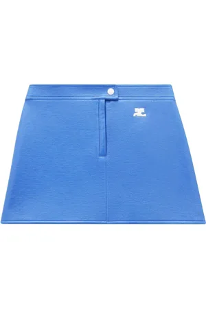 Courrèges Falda corta acampanada