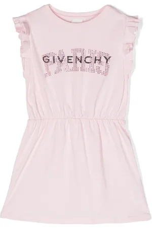 Givenchy Vestido con volantes y logo estampado