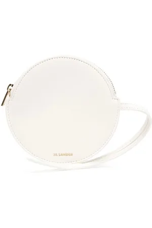 Jil Sander Cartera circular con cierre y logo