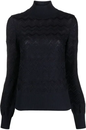 Missoni Suéter con motivo chevron y cuello de tortuga