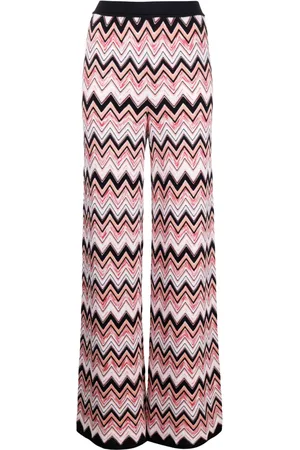 Missoni Pantalones rectos de tejido chevron