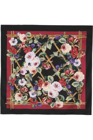Dolce & Gabbana Mascada de seda con estampado floral