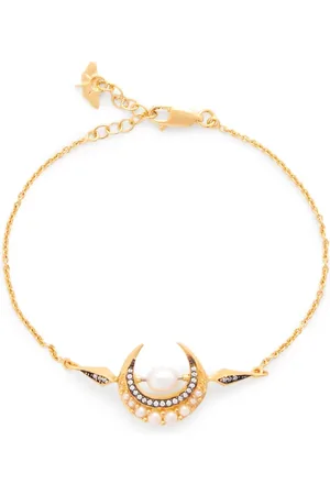 Missoma Pulsera Moon con detalles de perlas