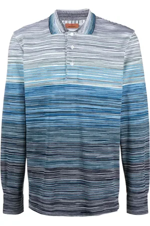 Missoni Playera tipo polo manga larga