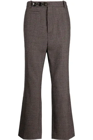 Namacheko Pantalones de vestir con motivo pied de poule