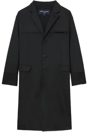 Comme des Garçons Abrigo con botones y solapa de muesca