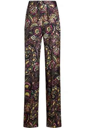Etro Pantalones rectos estampados