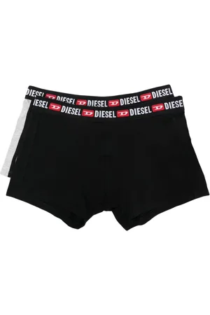 Diesel Pack de dos bóxeres con logo en la pretina