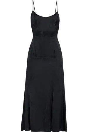 The Attico Vestido midi con logo en jacquard