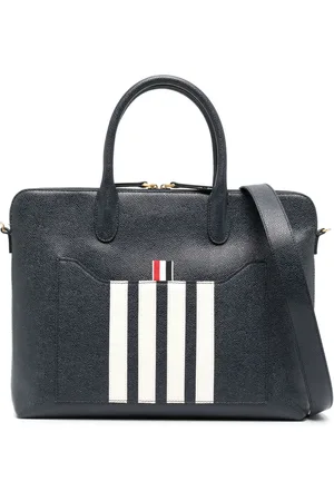Thom Browne Maletín con motivo 4-Bar