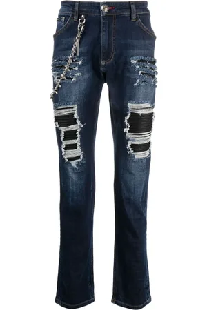 Philipp Plein Jeans rectos con tiro medio