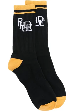 Rhude Calcetines tejidos con logo en intarsia Scramble