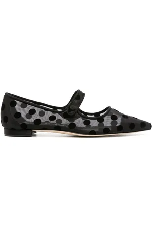 Manolo Blahnik Flats con motivo de lunares