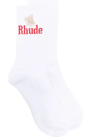 Rhude Calcetines tejidos con logo en intarsia Eagles