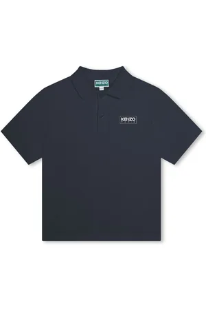 Kenzo Playera tipo polo de piqué con logo estampado
