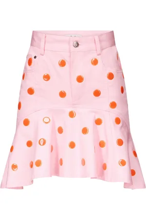 AREA Falda con estampado de lunares