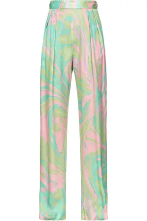 Pinko Pantalones rectos con estampado abstracto