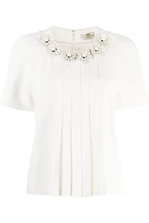 Fendi Top con apliques florales 2010