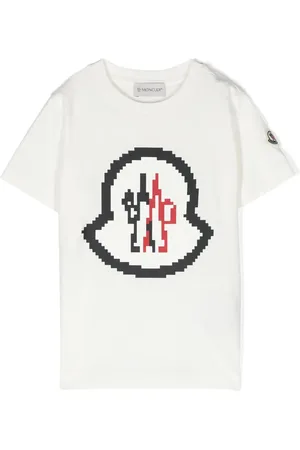 Moncler Playera con estampado de píxeles