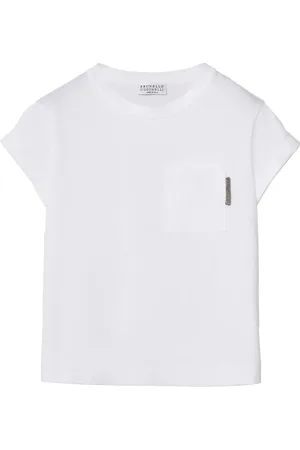 Brunello Cucinelli Playera con detalle de cadena Monili