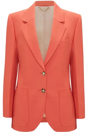 Victoria Beckham Blazer con bolsillos de parche y botones