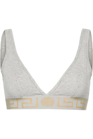 VERSACE Bralette con banda Greca