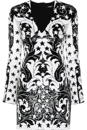 Balmain Vestido corto con lentejuelas