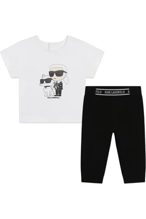 Karl Lagerfeld Conjunto de leggins con estampado Ikonik Karl And Choupette