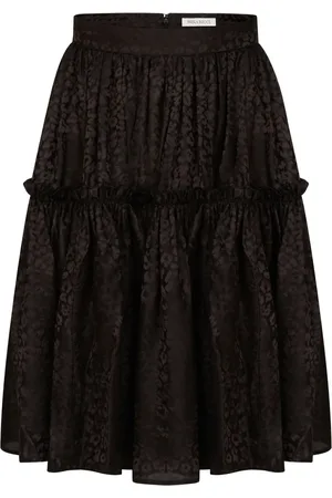 Nina Ricci Falda midi con estampado de leopardo