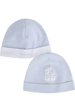 Givenchy Gorro de algodón con logo estampado (set de 2 piezas)