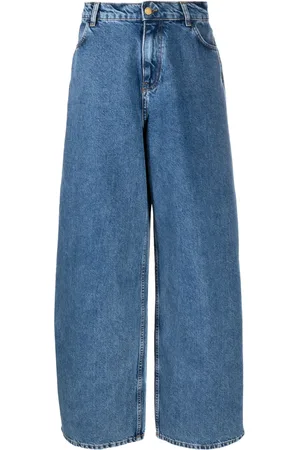 Serafini Jeans anchos con tiro alto