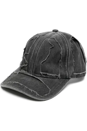 Vetements Gorra de mezclilla con efecto envejecido