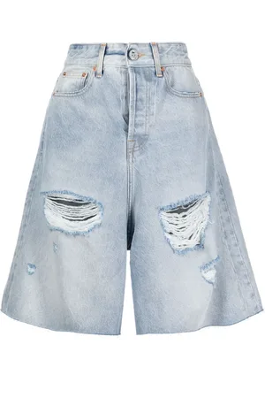 Vetements Bermudas con efecto envejecido