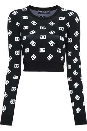 Dolce & Gabbana Suéter con logo DG en jacquard