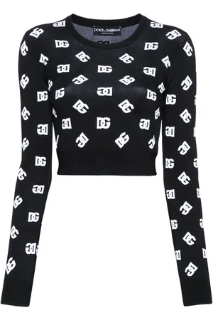 Dolce & Gabbana Suéter con logo DG en jacquard
