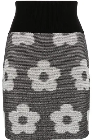 Kenzo Falda con motivo floral en jacquard