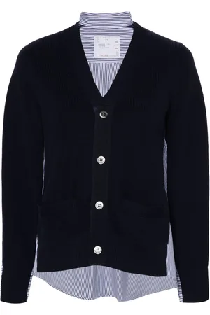SACAI Cárdigan con paneles