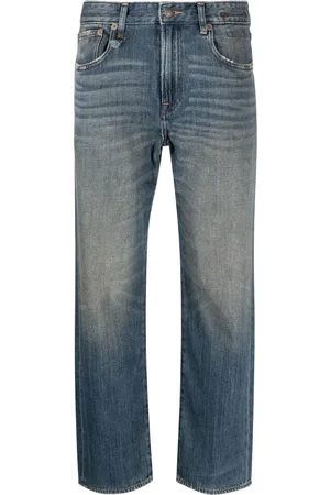 R13 Boyfriend jeans con tiro medio