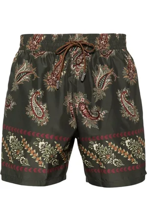 Etro Shorts de playa con estampado de cachemira