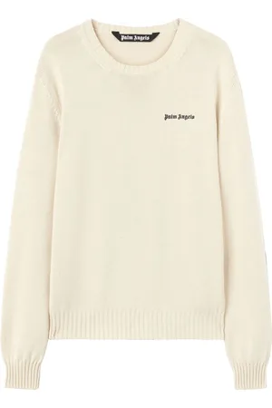Palm Angels Suéter con logo en intarsia