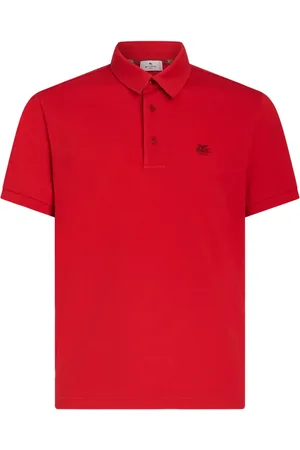 Etro Playera tipo polo con bordado Pegaso