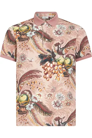 Etro Playera tipo polo con estampado floral