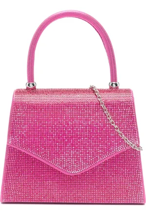 MONNALISA Bolsa de hombro con detalles de cristal