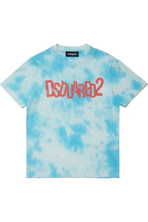 Dsquared2 Playera con estampado tie-dye y logo