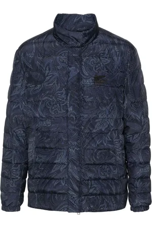 Etro Chamarra capitonada con estampado de cachemira